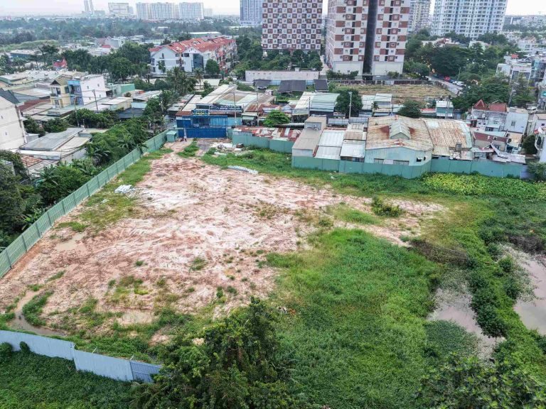 Khu đất dự án đã giải phóng mặt bằng