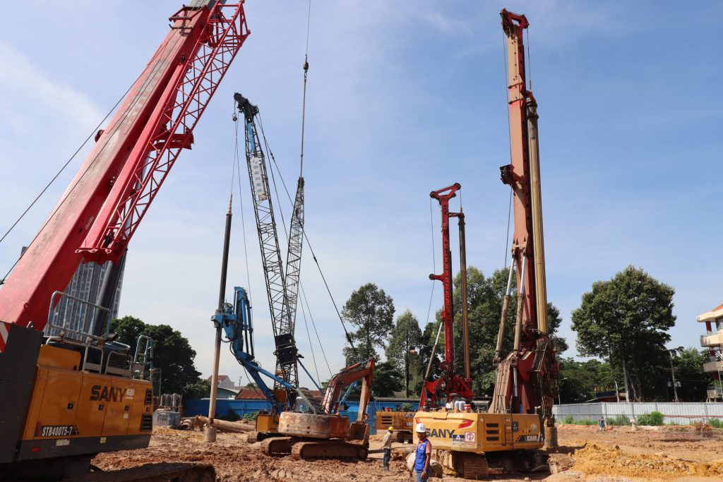 Thi công cọc đại trà